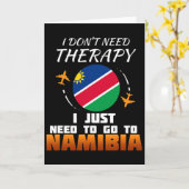 ナミビア国旗 ナミビア フラグ 旅行のお土産 ナミビア カード (黄色い花)