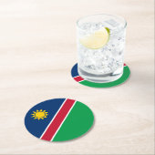 ナミビア国旗 ラウンドペーパーコースター (インサイチュ)