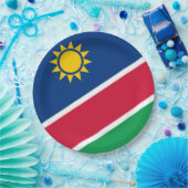 ナミビア国旗(南アフリカ) ペーパープレート (パーティー)