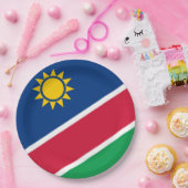 ナミビア国旗(南アフリカ) ペーパープレート (パーティー)