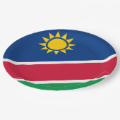 ナミビア国旗(南アフリカ) ペーパープレート (アングル)