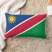 ナミビア国旗（南アフリカ） ランバークッション (ブランケット)