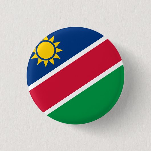ナミビア国旗 缶バッジ (正面)
