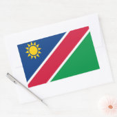 ナミビア国旗 長方形シール (封筒)