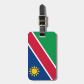 ナミビア簡単IDパーソナル国旗 ラゲッジタグ (正面縦)