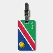 ナミビア荷物タグ、愛国的なナミビア国旗 ラゲッジタグ (正面縦)