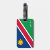 ナミビア荷物タグ、愛国的なナミビア国旗 ラゲッジタグ (裏面縦)