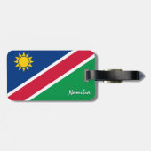 ナミビア荷物タグ、愛国的なナミビア国旗 ラゲッジタグ (裏面横)