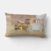 ナミビア・アフリカ放棄された車の難破風景 ランバークッション (裏面)