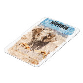 ナミビア・アフリカ野生生物サファリ マグネット (左側)