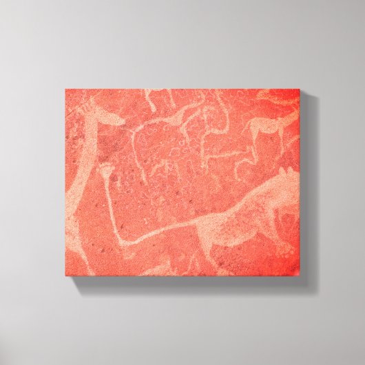 ナミビア・アフリカ・ロック絵画・アート キャンバスプリント (正面)