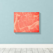 ナミビア・アフリカ・ロック絵画・アート キャンバスプリント (インサイチュ (ウッドフロア))