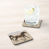 ナミビア、オーストラリア。野生のランニング馬のナミ コースター (右側)