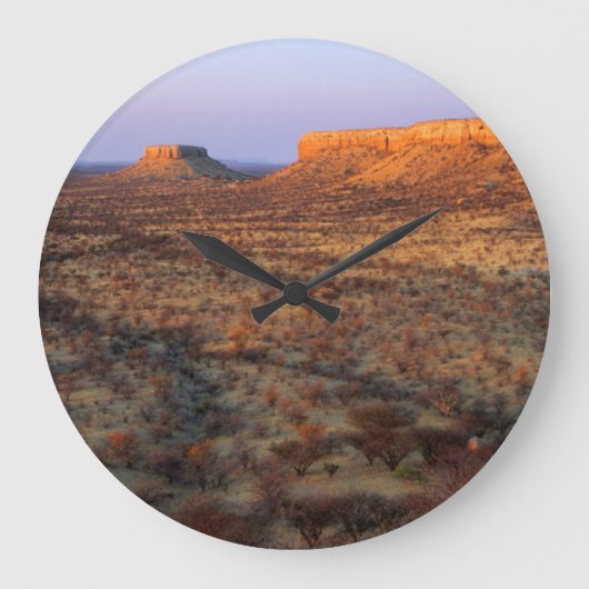 ナミビア、コリクサス地区ウガブテラス ラージ壁時計 (正面)