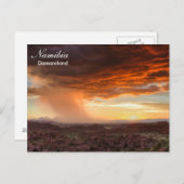 ナミビア – ダマラランド雷雨はがき ポストカード (正面/裏面)