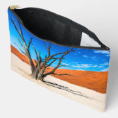 ナミビア，デアドブリの枯れ木 アクセサリーポーチ (見開き)