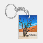 ナミビア,デアドブリの枯れ木 キーホルダー (正面左)