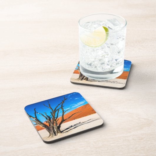 ナミビア，デアドブリの枯れ木 コースター (右側)