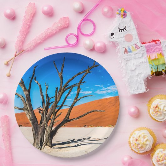 ナミビア,デアドブリの枯れ木 ペーパープレート (パーティー)