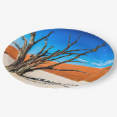 ナミビア,デアドブリの枯れ木 ペーパープレート (アングル)