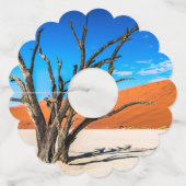 ナミビア,デアドブリの枯れ木 ワイングラスタグ (正面)