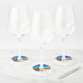 ナミビア,デアドブリの枯れ木 ワイングラスタグ (セット)