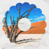 ナミビア,デアドブリの枯れ木 ワイングラスタグ (裏面)