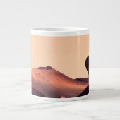ナミブナクルフト国立公園のナミビアダンズ ジャンボコーヒーマグカップ (正面)