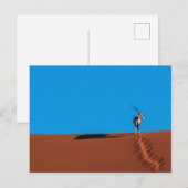 ナミブ砂漠のオリックスのカモシカ ポストカード (正面/裏面)