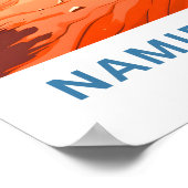 ナミブ砂漠アフリカ旅行ポスター ポスター (角)