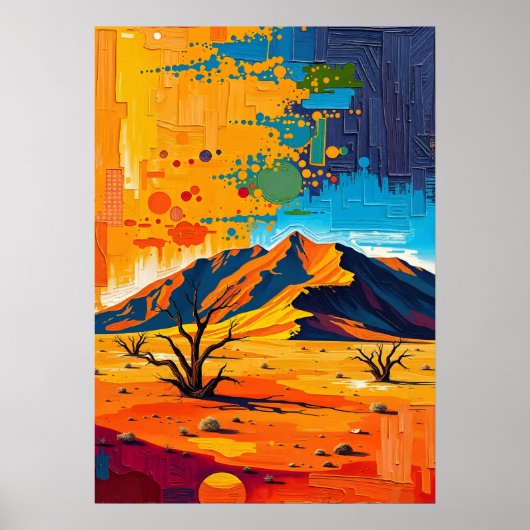 ナミブ砂漠 - 永恒の金の砂丘 ポスター (正面)