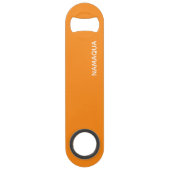 ナムアクアオレンジ色の名前 スピード栓抜き (正面)