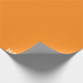 ナムアクアオレンジ色の名前 ラッピングペーパー (角)