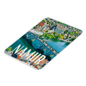 ナムールベルジーク写真ヴィンテージ マグネット (左側)