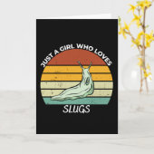 ナメクジが大好きな女の子 カード (黄色い花)