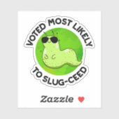 ナメクジのナメクジに最も近いおもしろい投票を受けた シール (シート)