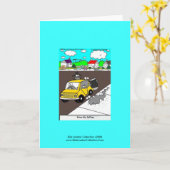 ナメクジ/カタツムリ漫画カード「Drive By Salting」 カード (黄色い花)