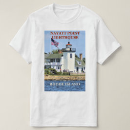 ナヤットポイントライトハウスロードアイランドTシャツ Tシャツ