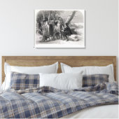 ナラガンセットに保護されたロジャー・ウィリアムズ キャンバスプリント (インサイチュ (寝室))