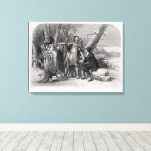 ナラガンセットに保護されたロジャー・ウィリアムズ キャンバスプリント (インサイチュ (ウッドフロア))