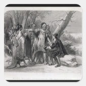 ナラガンセットに保護されたロジャー・ウィリアムズ スクエアシール (正面)