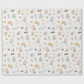 ナラガンセットのフルハウスビーチファミリーバケーション ラッピングペーパー (フラット)