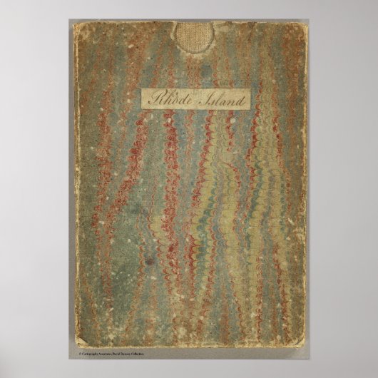 ナラガンセットベイ地形図 ポスター (正面)