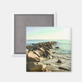 ナラガンセットロードアイランドビーチマグネット マグネット (正面/裏面)