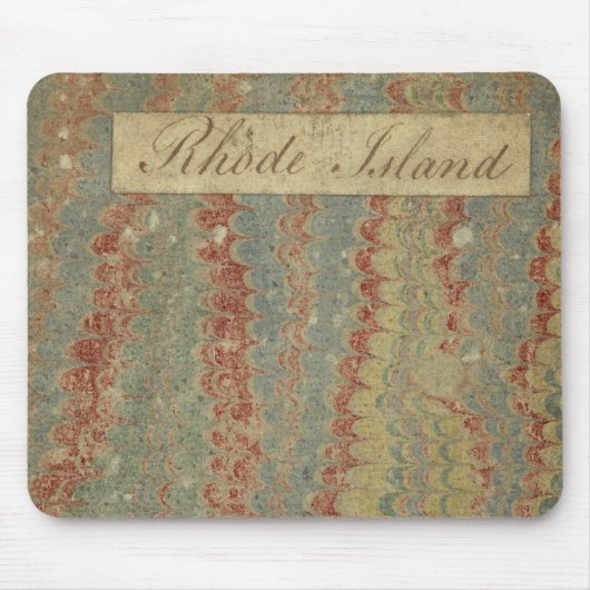 ナラガンセット湾地形図 マウスパッド (正面)