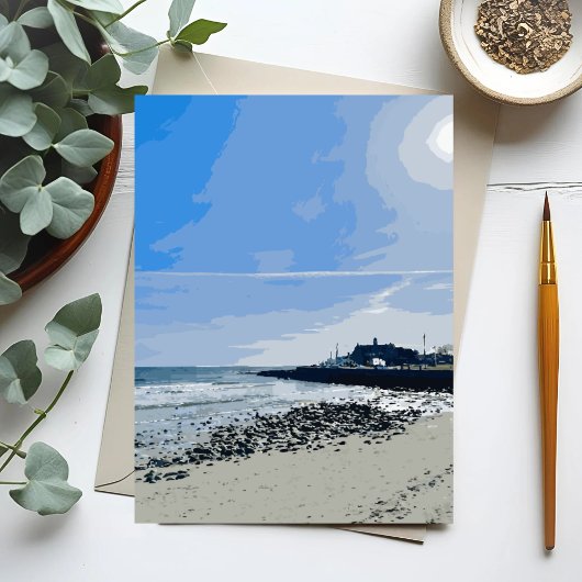 ナラガンセット・タウン・ビーチ ロードアイランド州の絵画 ポストカード