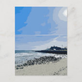 ナラガンセット・タウン・ビーチ ロードアイランド州の絵画 ポストカード (正面)