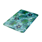 ナラニハワイアントロピカルガーデンティール（緑がかった色） バスマット (アングル)