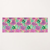 ナラニハワイアントロピカルガーデンリバース明るい赤紫色 ヨガマット (正面(横))