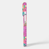 ナラニハワイアントロピカルガーデン明るい赤紫色 Case-Mate iPhoneケース (裏面 / 左)